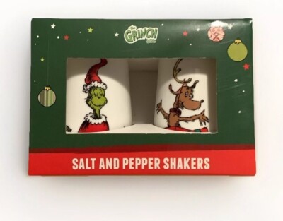 Dr. Seuss Enterprise How The Grinch Stole Christmas Max Salt & Pepper Shaker Set