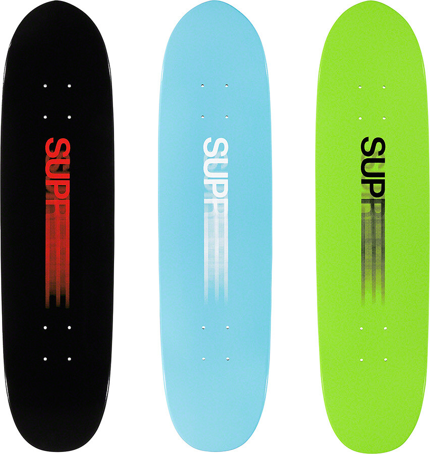 Supreme Motion Logo Cruiser Skateboard Deck Green Black S/S Supreme Motion Logo Cruiser Skateboard Deck Green Black S/S