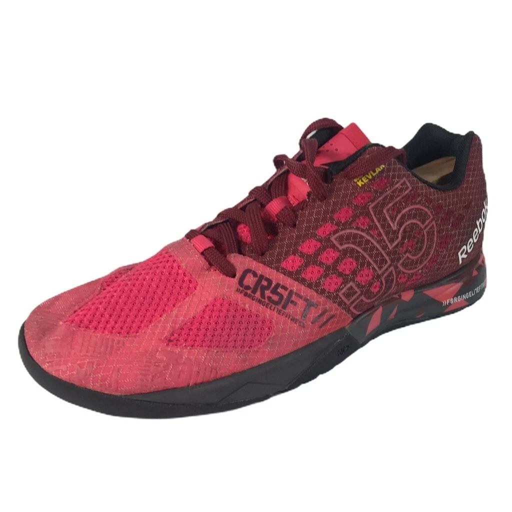 Reebok Womens CrossFit Running Shoes Red CF 0021 Low Top Lace Up