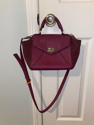 Kate Spade Mulberry Envelope Tote Crossbody Bag With Gold Emblem