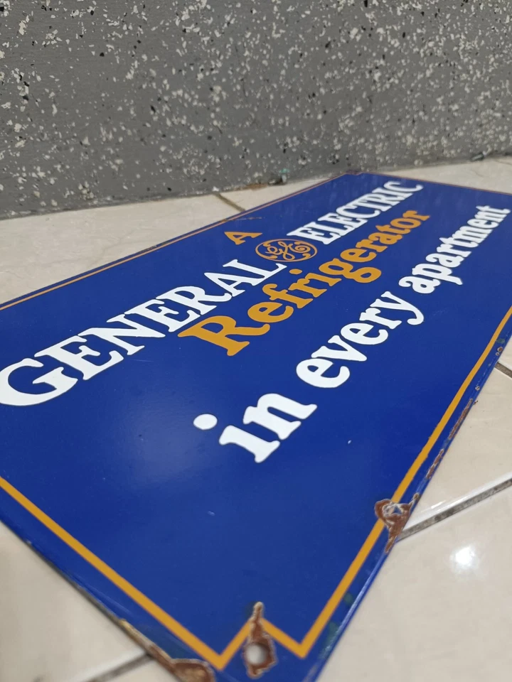 Extremely Rare Antique Not porcelain Vintage model GE electric Painted steel - Image 3 of 4