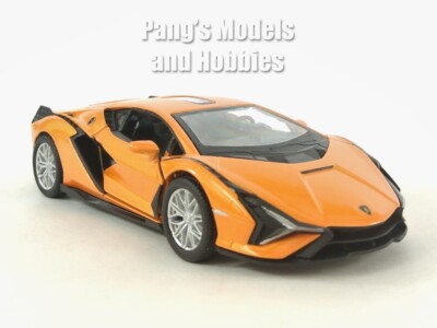5 inch Lamborghini Sian FKP 37 - 1/40 Scale Diecast Model - Orange