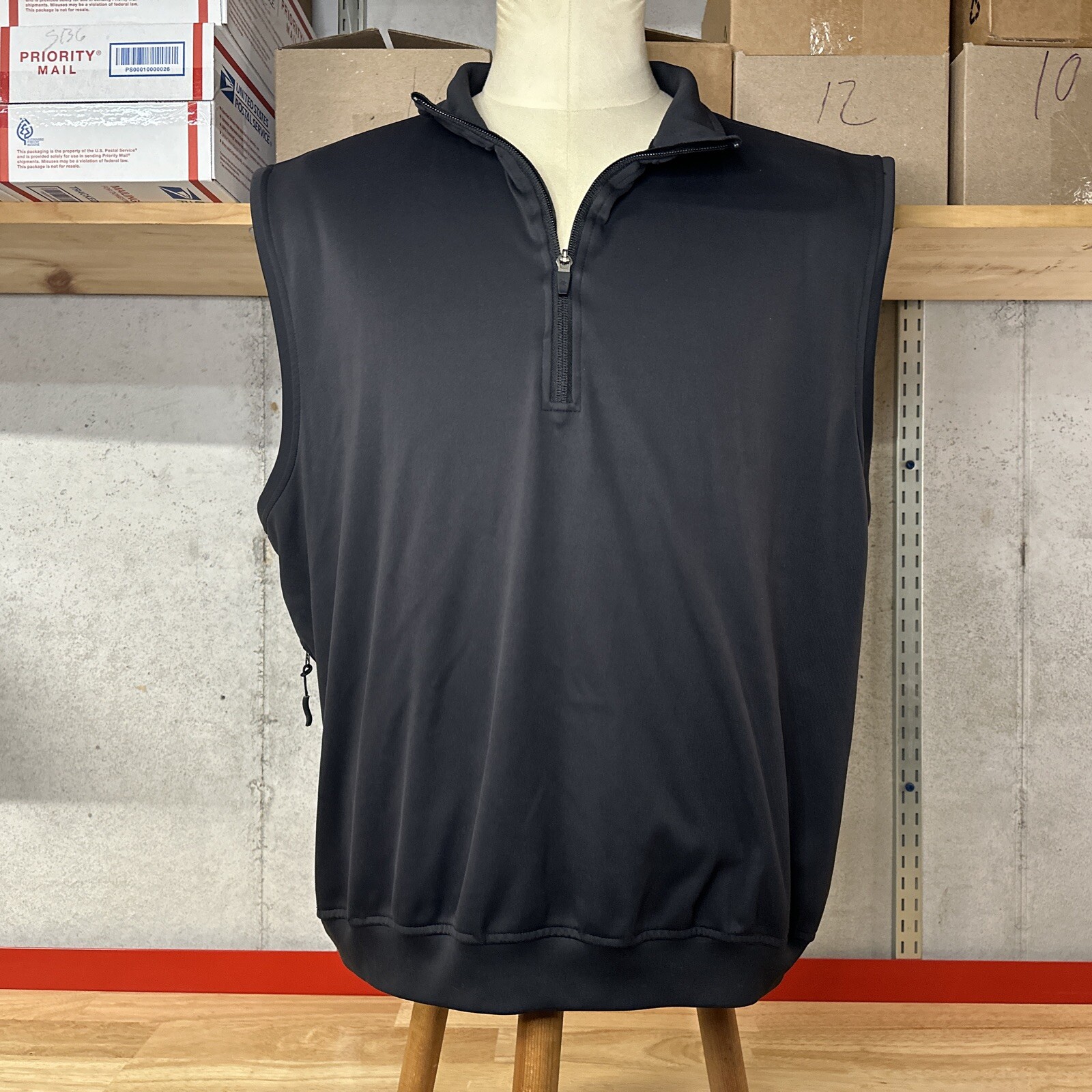 Zero Restriction 1/4 Zip Golf Vest Men’s L Large Black eBay