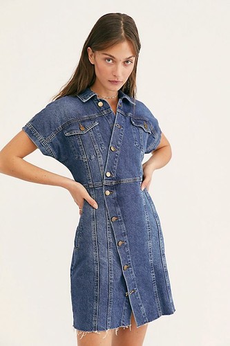 City Mini Jean Dress Sz Small NWT | eBay