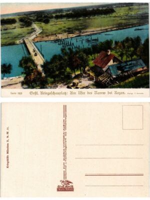 CPA AK POLEN Ostl. Kriegsschauplatz Um Ufer des Narew bei ROZAN (371352)