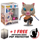 FUNKO POP VINYL DEMON SLAYER INOSUKE HASHIBIRA FLOCKED #875 EXCLUSIVE FIGURE