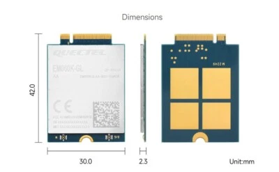 Quectel EM060K-GL Module LTE-A Cat 6 module with M.2 Form Factor, Multi-band - Image 1 of 4