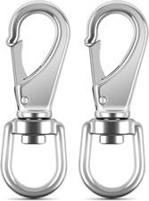 Flag Clips for Flagpole Stainless Steel 3.5 Inch Swivel Eye Snap Hooks-Heavy Dut