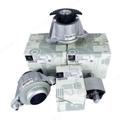3X Engine Motor Mount Kit A2042404317 For Mercedes-Benz W204 C180 С207 W212 E350