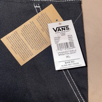 NWT Vans x Brighton Denim Skirt - Black/Multi - Wmns Sz XL | eBay