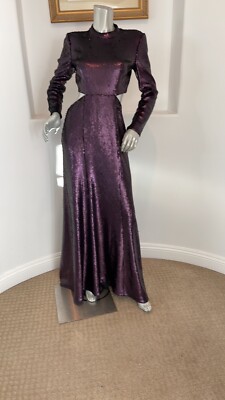 alc orange maxi dress ALC Aries Pleated Maxi Dress in Bella Bronze Pink and Mandarin Orange