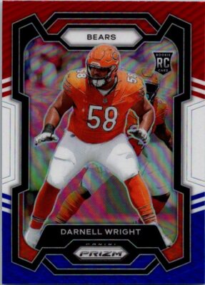 2023 Panini Prizm #313 Darnell Wright Red White and Blue