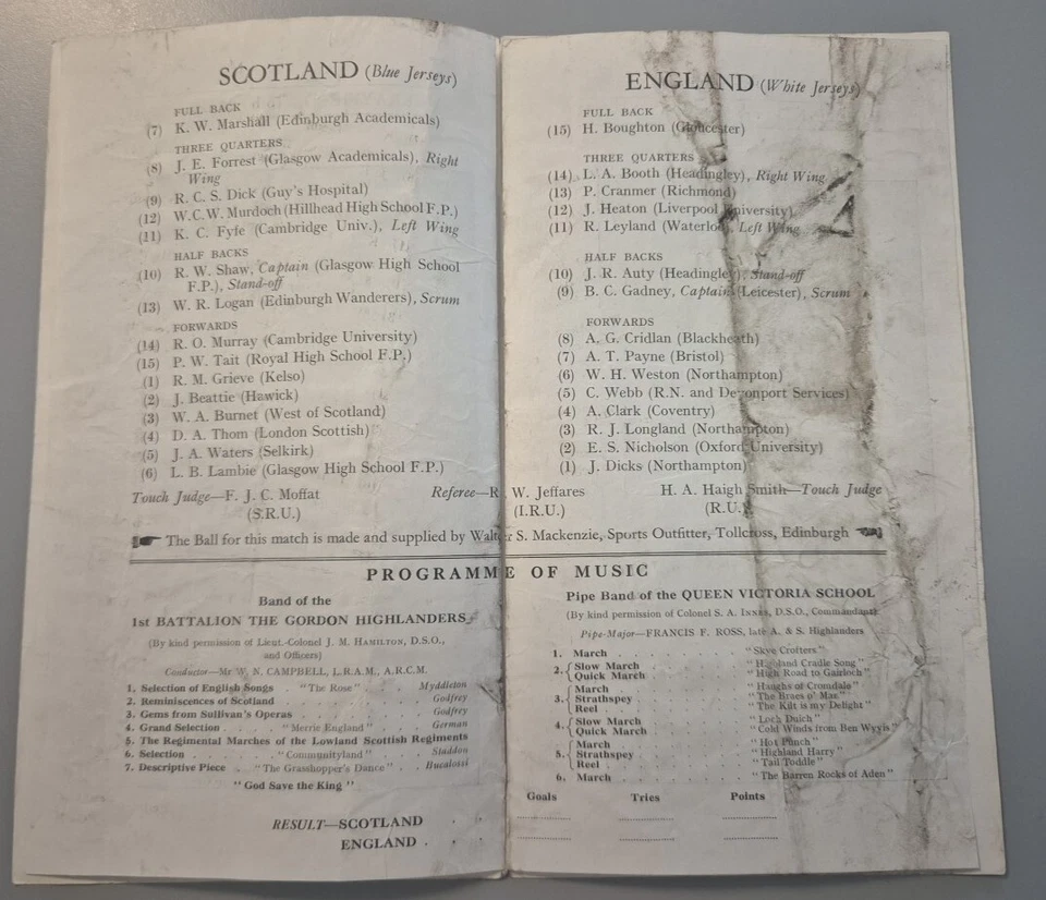 1935 Scotland v England - Image 2 of 2