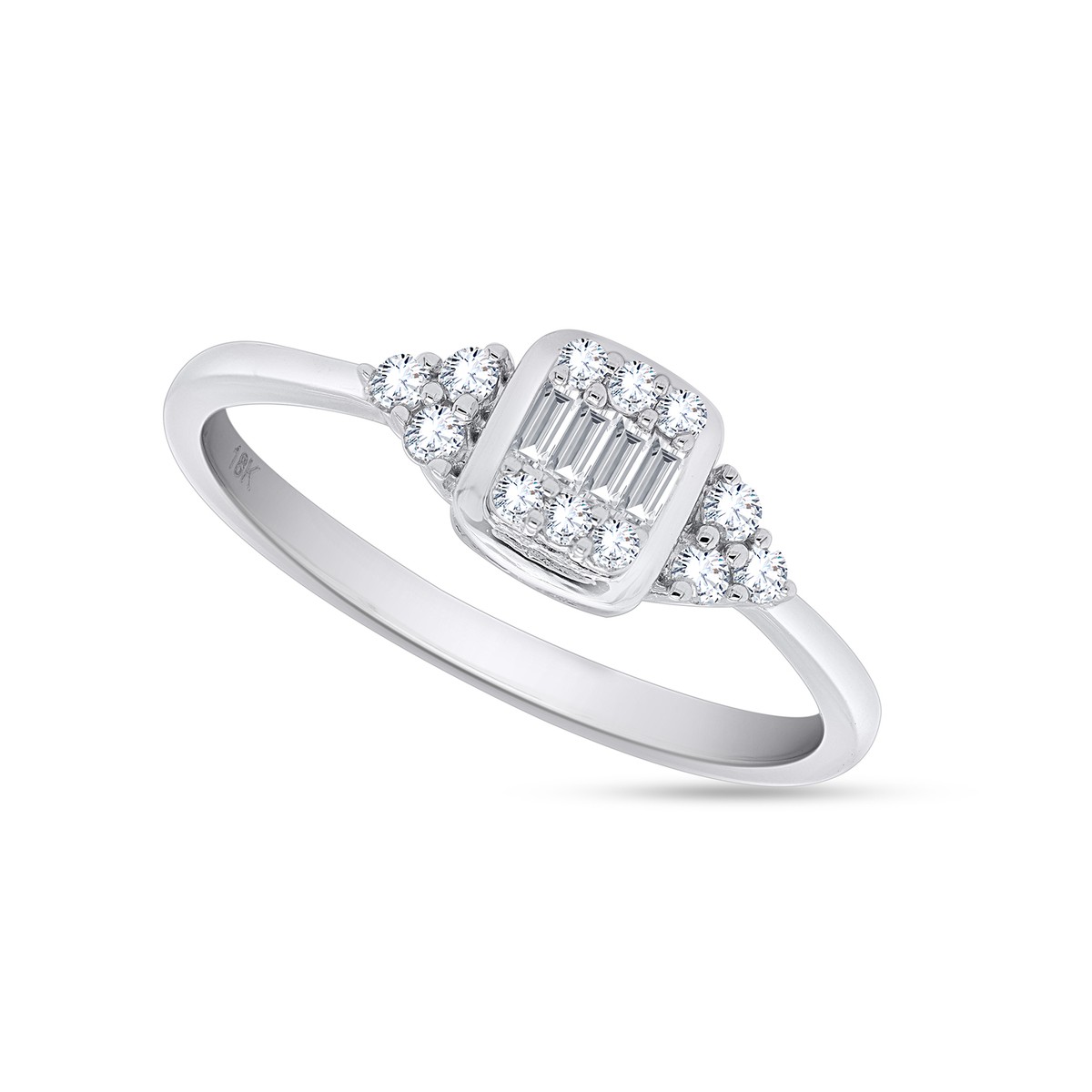 0.23 CT Certified Natural Diamond Engagement Ring Solid 14K White Gold | eBay 0.23 CT Certified Natural Diamond Engagement Ring Solid 14K White Gold | eBay