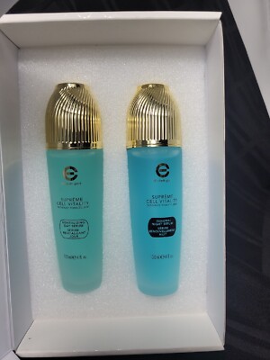  ELIZABETH GRANT Supreme Cell Vitality DAY/NIGHT Serum (Set Of 2) 120ml/4oz NEW