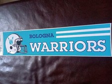 Adesivo Sticker Warriors Bologna Football Americano Aifa