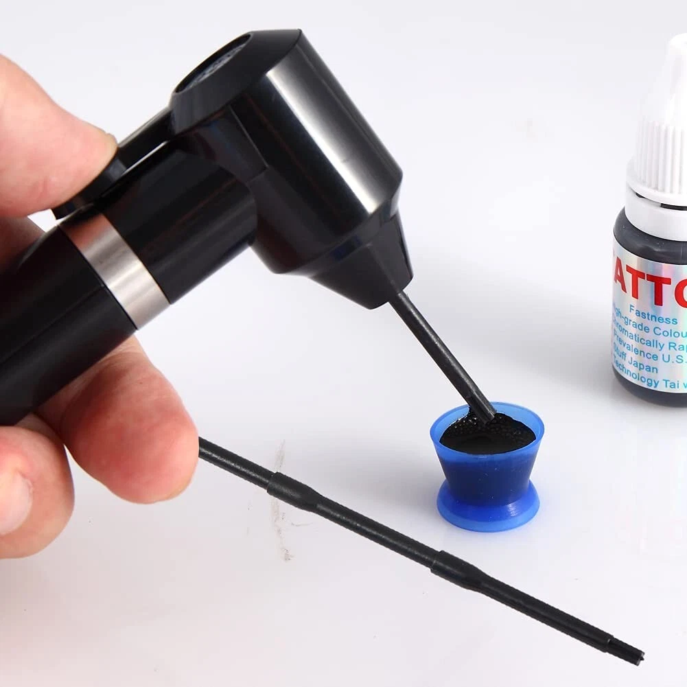 Tattoo Ink Mixer Tattoo Pigment Mixer Machine with 100Pcs Mixing Sticks Eyebrows image 10