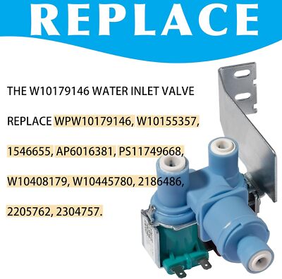 Wassereinlassventil W10179146 – Ersatz Für Whirlpool, Kenmore, KitchenAid Waschmaschinen