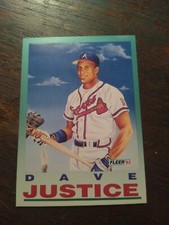 1992 Fleer Tomahawk Dave Justice #713