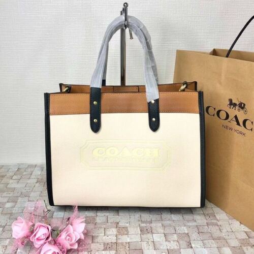 COACH Field Tote 30 In Colorblock With Coach Badge C0777 Shoulder Strap ...