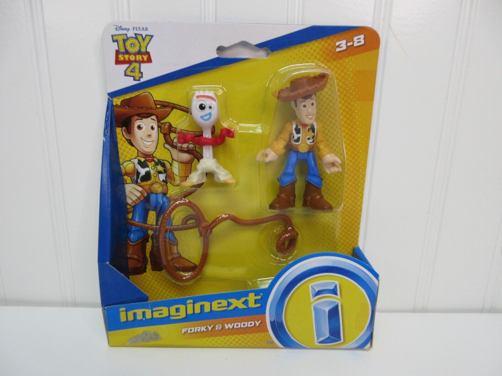 Disney Toy Story 4 Forky & Woody Mini Figures Pixar Imaginext Fisher Price Age3+