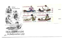 1717-20 Skilled Hands, ArtCraft plate block FDC