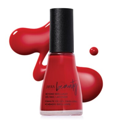 Jafra Beyond Brilliant Gel Nail Lacquer-Esmalte de gel brillante CANDY APPLE RED