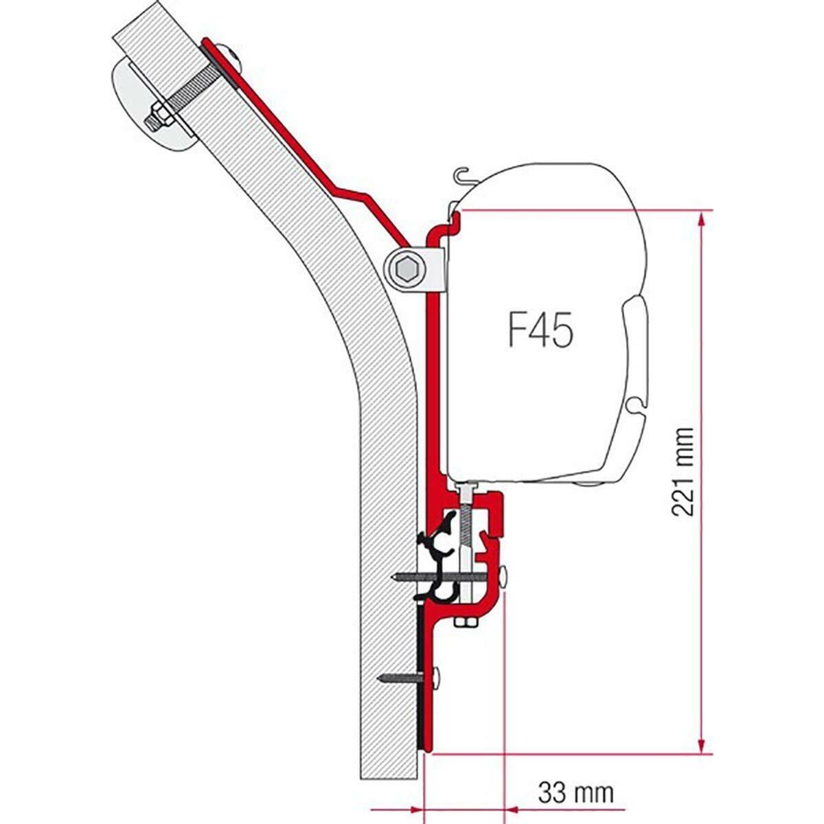 FIAMMA ADAPTER BRACKETS ERIBA TOURING CARAVAN  F45 F70 AWNINGS 98655-283 19q