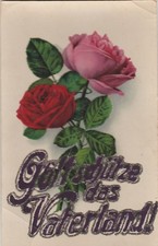 Antike Glanzkarte von H&S B aus dem Jahr 1917 beschrieben wundersch&ouml;n
