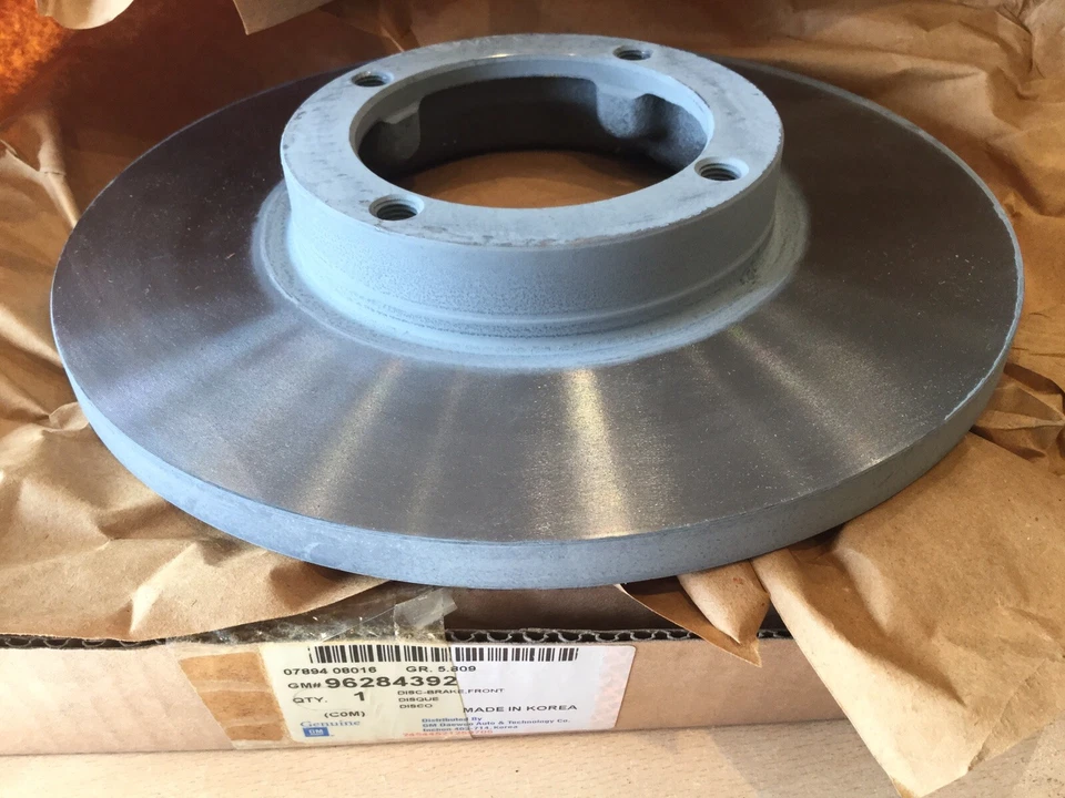 2 BNIB GENUINE GM Chevrolet MATIZ SPARK M100 Front Brake Discs 96284392 - Image 2 of 4