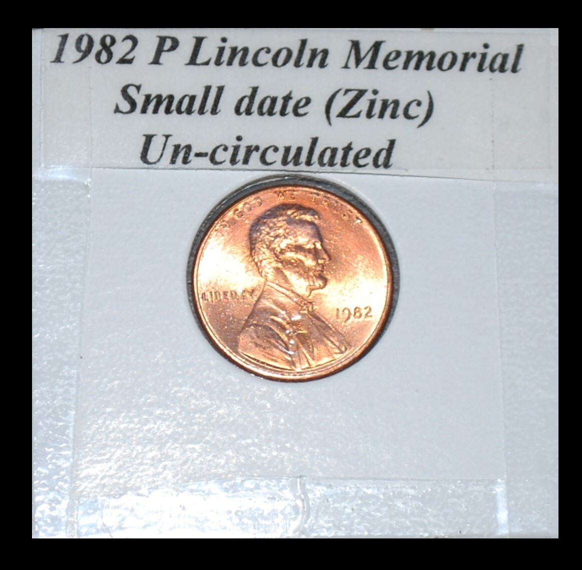 ぴ❕ 1982 P LINCOLN MEMORIAL CENT SMALL DATE (ZINC) | eBay
