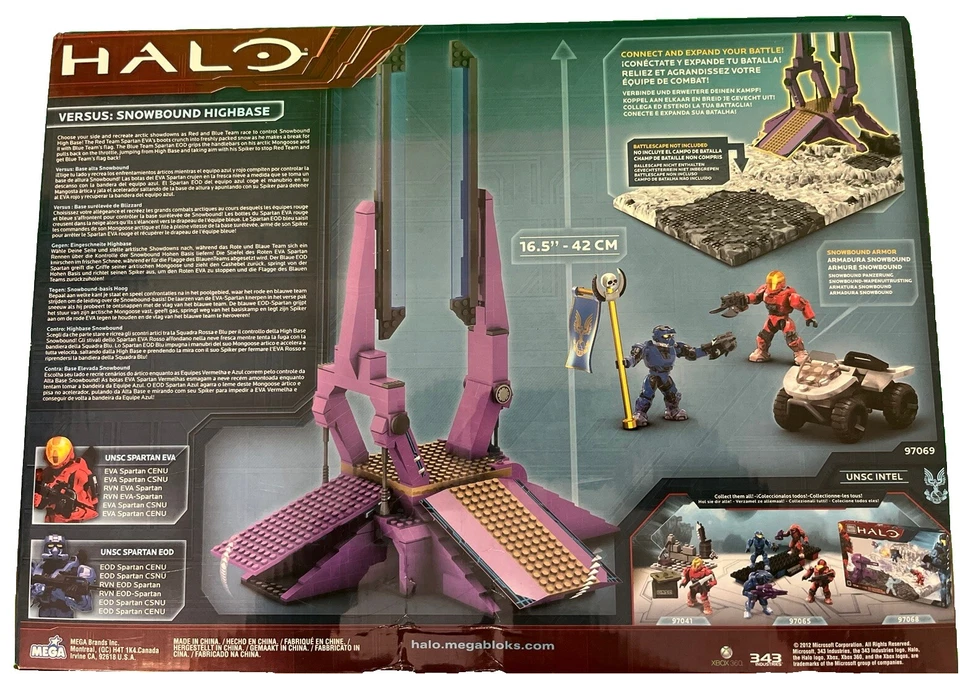 MEGA BLOKS 97069 HALO VERSUS SNOWBOUND HIGHBASE New Sealed Target Exclusive Rare - Image 2 of 4