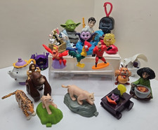 Disney Pixar Mixed Toy Lot Of 21 Pvc and Kids Meal Toys Star Wars Lion King Plus