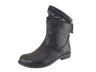 Cafe Noir Damen Stiefel Boots Used Look Schwarz Gr 38 Leder