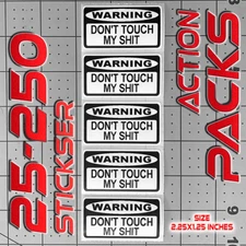 Funny Dont Touch My Sh*t Warning Sticker Mechanic Prank Joke Tool box Stickers