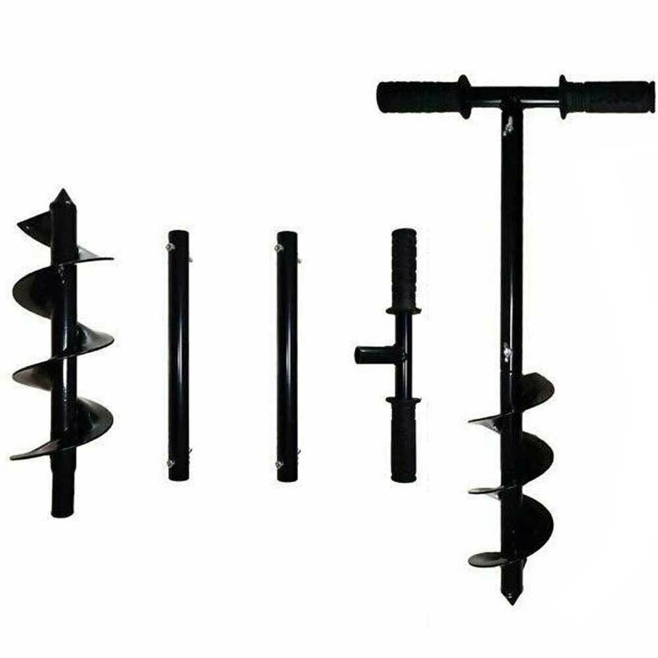 Manual Hand Earth Auger Fence Post Drill Soil Digger Hole Borer Digger ...