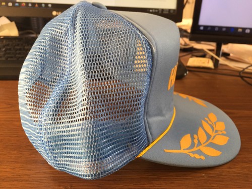 Vintage Hawaii Baby Blue Snap Back Baseball Trucker Cap - Picture 4 of 6