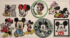 Mickey Mouse and Minnie Mouse Disney 10 ct. embroidered Iron on patch