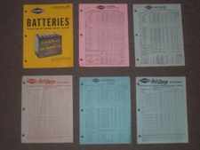 Goodyear Tire & Rubber Co Batteries literature & price sheets 1963-1965
