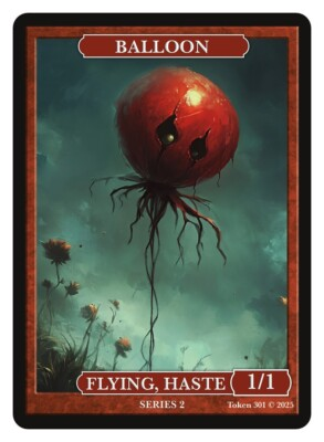 #ad #ad Balloon Token Givememana Tokens Series 2 Magic the Gathering MTG $2.00