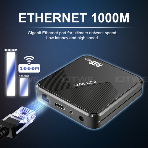 IOTWE Android14 Smart TV BOX 4+128G 1000M 2.4G/5G WIFI6 Media Player Octa Core - Picture 8 of 45
