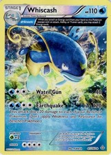 Whiscash 41/160 Rare Primal Clash Pokemon Reverse Holo Lightly Played