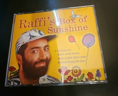 Raffi's Box of Sunshine 3 CD set. Rise and Shine, One Light One Sun, Everything