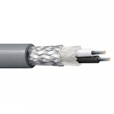 100' Belden 8428 18 AWG 2 Conductor Braid Shielded Microphone Cable Black 600V