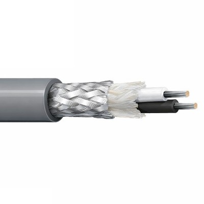100' Belden 8428 18 AWG 2 Conductor Braid Shielded Microphone Cable Black 600V