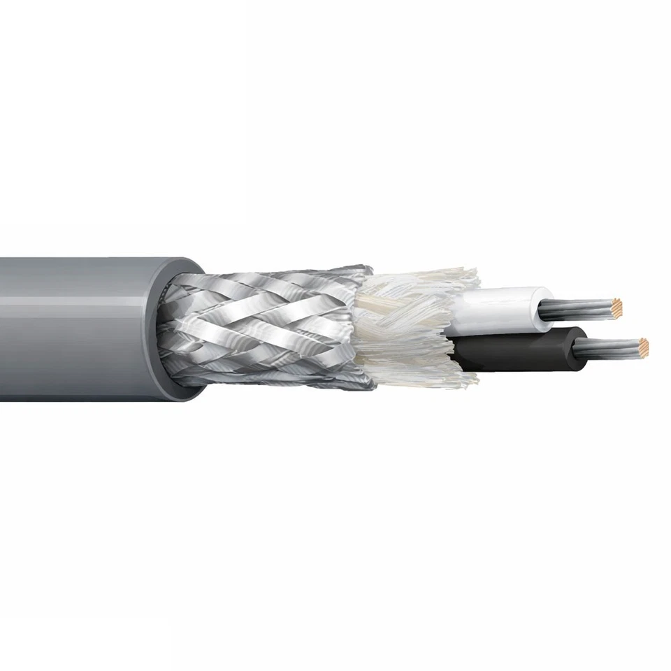 PER FOOT Belden 8428 18 AWG 2 Conductor Braid Shielded Microphone Cable 600V - Image 1 of 1