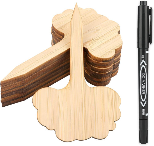 30 StüCk Pflanzenschilder Pflanzenstecker Zum Beschriften, KräUterschilder Mit M-image