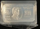 Trump $200 Bill 1 Oz .999 Fine Silver Bar BU In Capsule And Sealed Cellophane