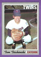 1970 Topps - #379  Tom Tischinski RC - Minnesota Twins - ExMt+