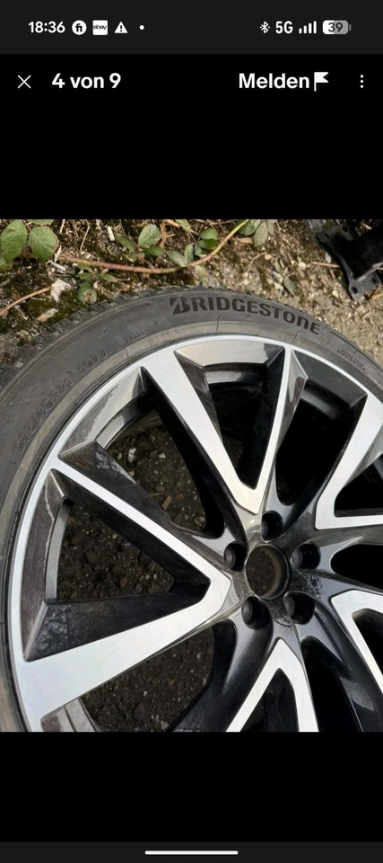 Original Alufelge Volvo XC90 Original 9Jx21 ET38,5 Felge Rim  1x - Bild 3 von 4